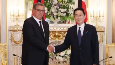 صورة خلال محادثات مع رئيس الحكومة عزيز أخنوش، اليابان تؤكد على موقفها بعدم الاعتراف بالكيان الانفصالي